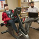 Wesley Cross leans back from exertion during a physical therapy session at Community Medical Center with physical therapist Jared Hartley, in Missoula, Mont. Cross had a lung transplant nearly two years ago because of an extremely rare form of lung disease that also affects his older brother J.D., who also had a lung transplant only a few weeks ago.