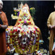 Pushpa Alankar of Lord Shiva with Pt. Anil Joshi and
Pt. Ganesh