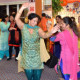 Hari Om Mandir Lohri celebration: Ladies dancing