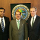 (L-R) Seann Nelipinath, Chairman, India Chamber of Commerce USA-Minnesota, Consul General Dr Ausaf Sayeed and Secretary
of State Steve Simon