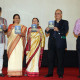 Officially launched in Mumbai "History of Yoga - Path of My Ancestors" is directed by Deepika Kothari (2nd from left) and Ramji Om (left) and released in person by public intellectual and president of Infinity Foundation, Rajiv Malhotra (4th from left)