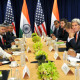 Prime Minister Narendra Modi in meeting with US President Barack Obama, in New York on September 28