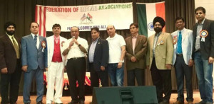 Dr Bharat Barai, community leader and an honored guest, addressing the gathering