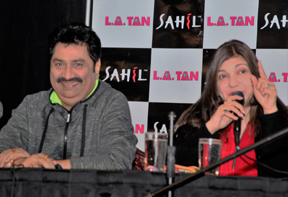 Bollywood singers Kumar Sanu & Alka Yagnik addressing the press conference