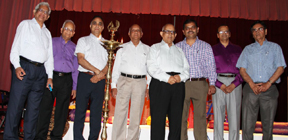 In the Lamp Lighting (L to R) Chhotubhai Patel, Jayantibhai Patel, Jashbir Suga, Mithabhai Patel, Mafatbhai Patel (Air Tour), Rajesh Desai ( KPS President), Jatin Patel , Haribhai Patel ( BSC President), Suryakant Patel (GSC President)