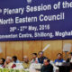 Prime Minister Narendra Modi addressing at the inauguration of 65th Plenary Session of North East Council, in Shillong.