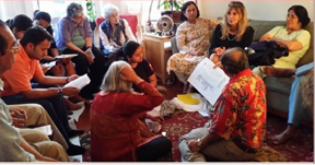Janice leading discussion on healing efficacy of Tong Ren