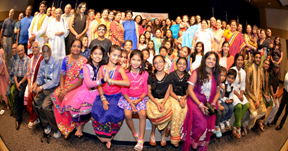 Youth members with séniors at Youth Day celebrations