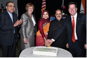 Cake cutting ceremony