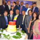 Cake Cutting ceremony at US Congressman Danny K Davis' 75th birthday with
political leaders and invited guests
