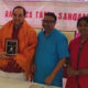 Secretary Soumya Murthy, Vice President Jaya Sundaranm, Dr Subramanian Swamy, Sangam President Prakash M Swamy, Executive VP Calai Chandra and Treasurer Saravana Kumar