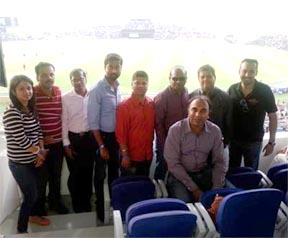 Travel Agents at IPL 2014's inaugural match at Sheikh Zayed Stadium, Abu Dhabi 