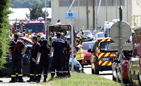 1 dead, several hurt in attack on French factory