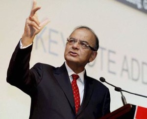 Sydney: Union Finance Minister Arun Jaitley delivering the keynote address at the Make in India conference in Sydney on Wednesday. PTI Photo(PTI3_30_2016_000046B)