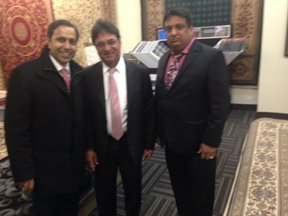 Raja Krishnamoorthi with Indian community activists