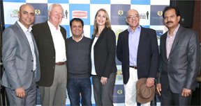 L-R Neeraj Arora, EVP, Head of International Business, Sony Pictures Networks; Vagn Fausing, Owner Representative, Kawan Foods; Rahul Walia, Founder South Asian Spelling Bee; Hayley Freundlich, Director, Diverse Markets and Marketing Support; MetLife Nasser Beg, Bombay Trading, Britannia Agency; Jaideep Janakiram, SVP International Business Head of North America, Sony Pictures Networks