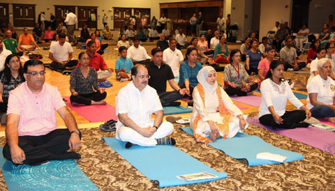 Yoga session