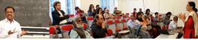 Obalesh Bheemappa and Prof Neeta Sane addressing MIT Meet on manual scavenging