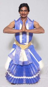 Babu Moses in a Bharat Natyam pose