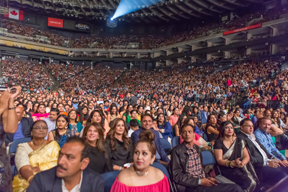 The large audience