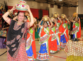 Participants enjoying Traditional Garba