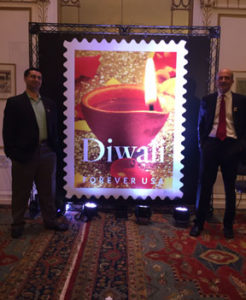 Unveiling of the Diwali Stamp in NYC - with Sanjeev Joshipura (Indiaspora)