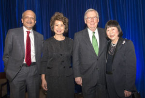 With Sen. Majority Leader Mitch McConnell and his wife Elaine Chao in DC