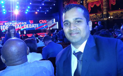 At one of the Republican-debates