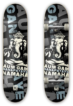 Sears skateboard that has Lord Ganesha Image