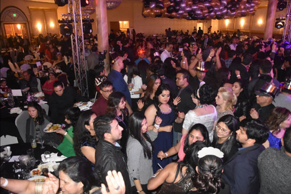 Guests enjoying the party