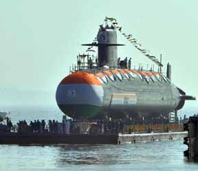 2nd-scorpene-class-submarine-khanderi-launched