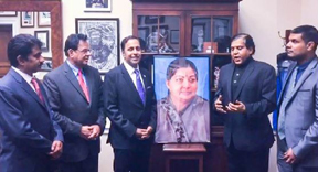 US Congressman Raja Krishnamoorthi and Federation President Dr. Vijay G Prabhakar Kishore Mehta and others at Jayalalitha Memorial Service at Capitol Hill
