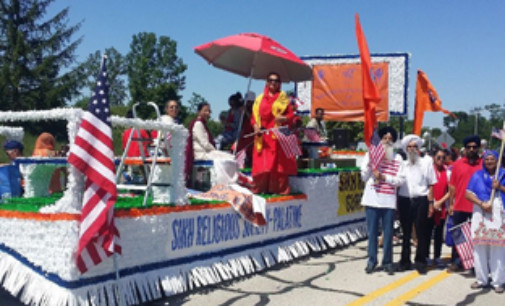Sikhs participate in American I-Day parade