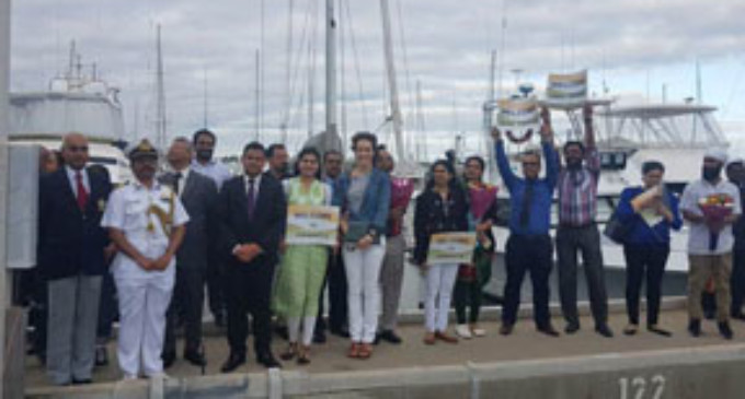 All-women crew sailboat of Indian Navy reaches New Zealand
