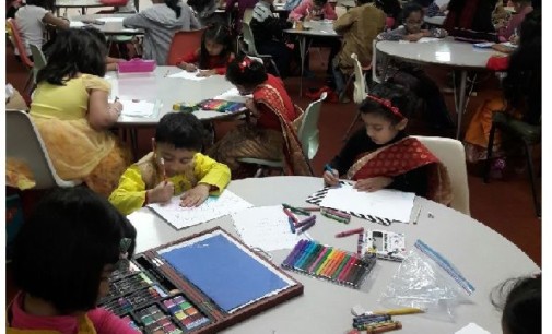 Drawing contest at BSS temple in Aurora