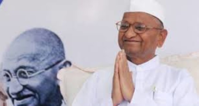 Anna Hazare sits on indefinite hunger strike for Lokpal