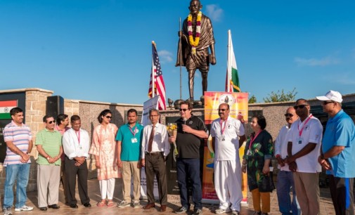 Yoga Day celebrated at Gandhi Memorial in Dallas
