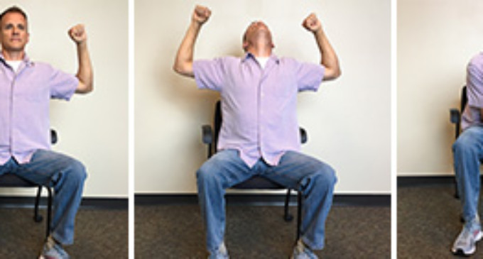 7 energizing chair yoga poses to beat the mid-day slump