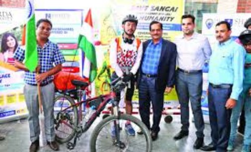 Student on 3,500-km bicycle ride to save Sangai deer