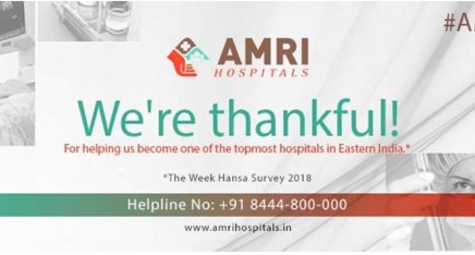 AMRI Hospital Kolkata clinches Top Slot in Week-HansaSurvey