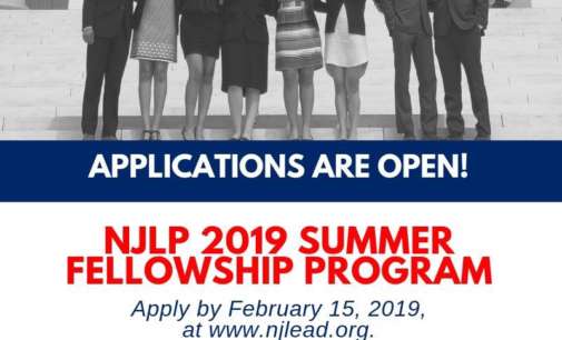 Applications invited for NJ Leadership fellowship