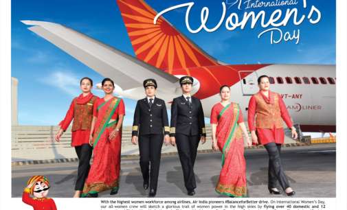Air India : All Women flights  across India and  12 foreign stations marking Int Women’s Day