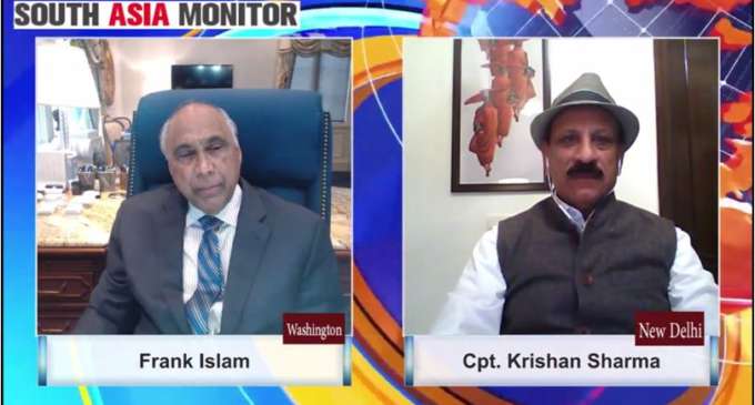 Frank Islam in conversation with Capt Krishan Sharma, Chairman, Vision of India and Mg Director & Jt Editor, India Post