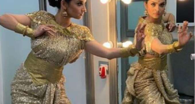 Ankita learning kathak