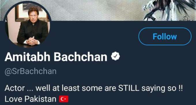 Amitabh Bachchan’s Twitter account hacked, profile picture changed to Pak PM’s