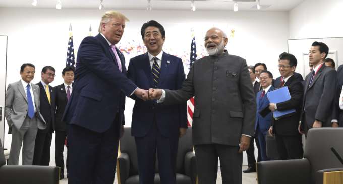 PM Modi, Trump, Abe hold trilateral meeting; discuss Indo-Pacific, connectivity