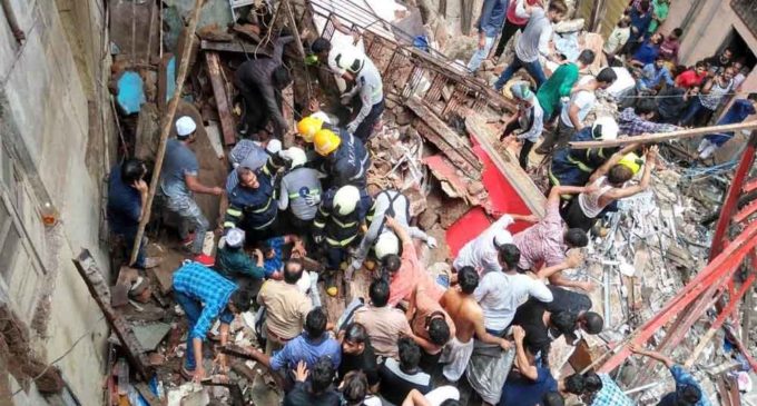 12 killed, over 40 feared trapped as Mumbai building collapses