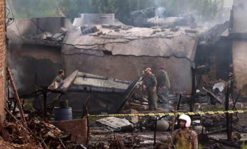 15 killed as Pakistani army plane crashes into residential area