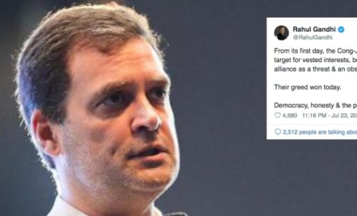 Democracy, honesty and people of Karnataka lost: Rahul on Cong-JD(S) govt fall