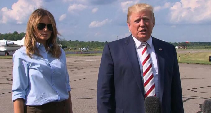 After shootings, Trump says ‘hate has no place’ in US